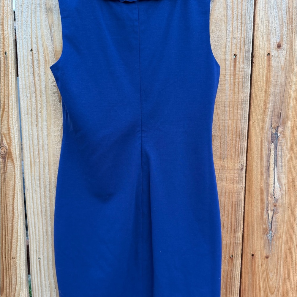 Trina Turk navy Blue Ruffled Mini Dress - Picture 3 of 7